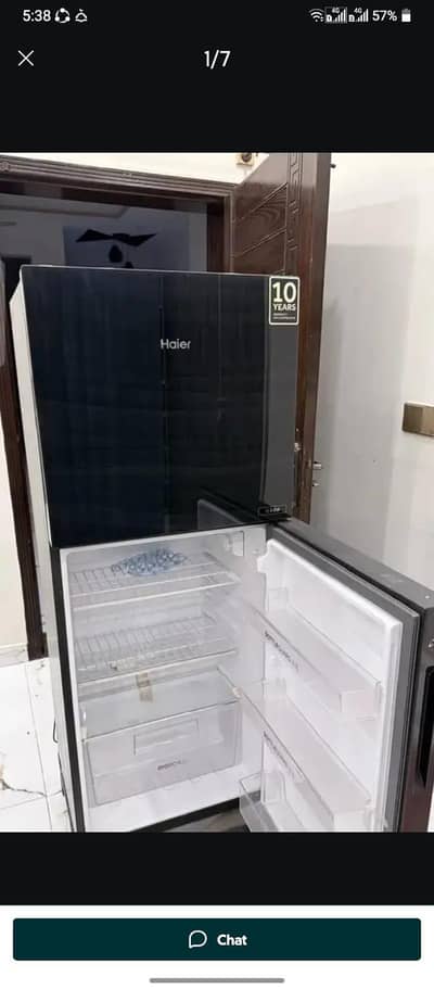 Haier glass dor brand new condition olny 2 month use 03124119862