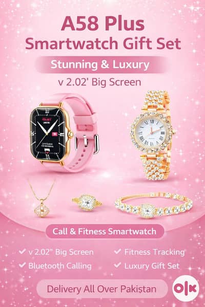 Jewelry Set | Necklace, Ring, Bracelet | Watch | Gift Package