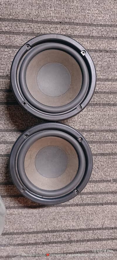 Kenwood original 6.5 inch woofer speaker total working TCS cargo avl
