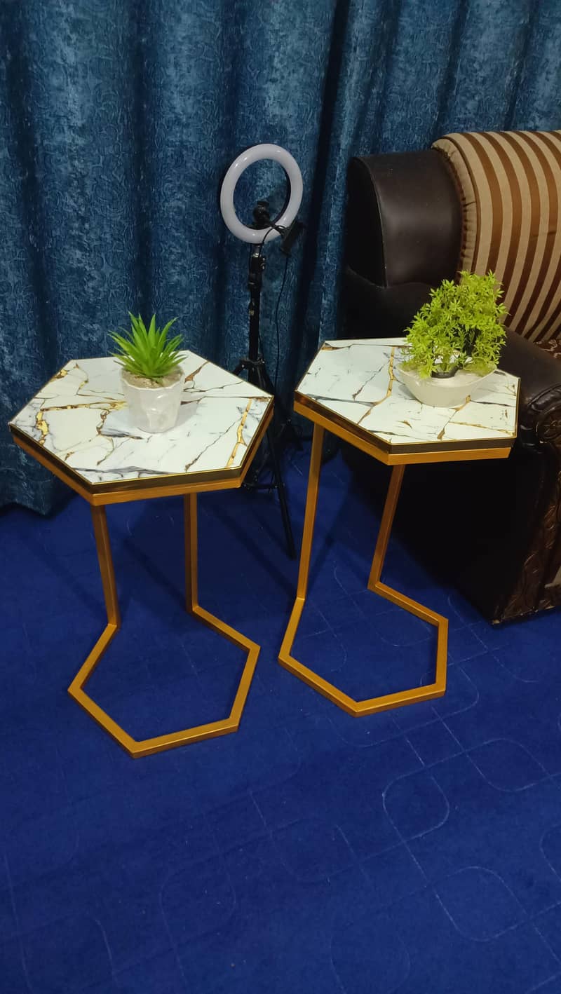 Hexagon Sofa table 0