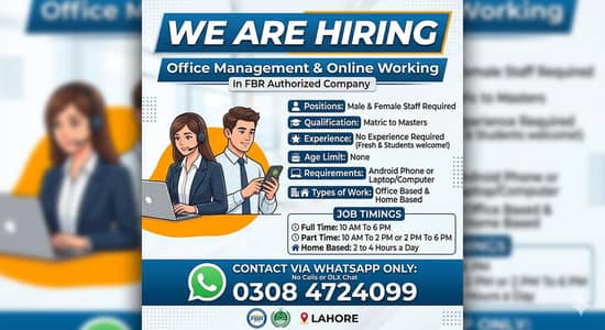 Part time,Full time,home based jobs available