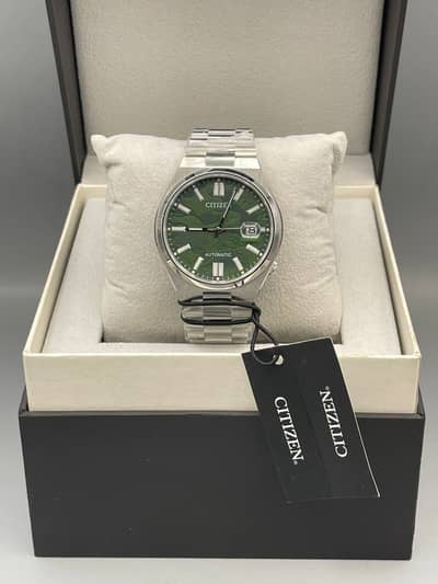 Citizen Tnsuyosa – Green Dial Automatic Watch – Stainless Steel