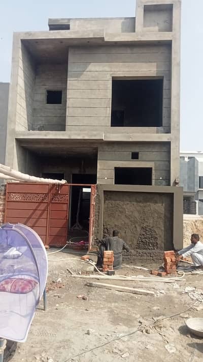 3 marla grey structure house for sale