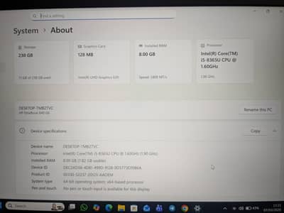 HP EliteBook 840 G6 8th Gen Core i5 8GB | 256GB