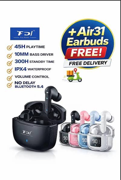 Earbuds | FDI TWS 22 Earbuds | Air 31 | Earphones | Head Phone