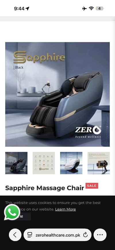 Zero Sapphire Massage chair | Electric Massager | Recliner