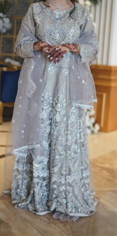 Maxi bridal heavy embroidery