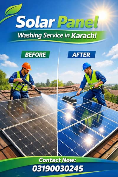 Solar Panel Washing Service in Karachi – Affordable Price