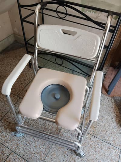 3-in-1 Aluminum Commode Wheelchair
