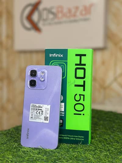 Infinix Hot 50i 6gb Ram 128gb Storage With Box & Charger