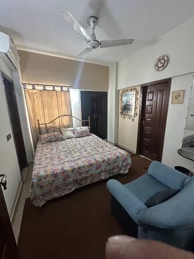 602 sq ft 1 bed furnished apartment Defence Residency Block 6 DHA 2 Islamabad for rent