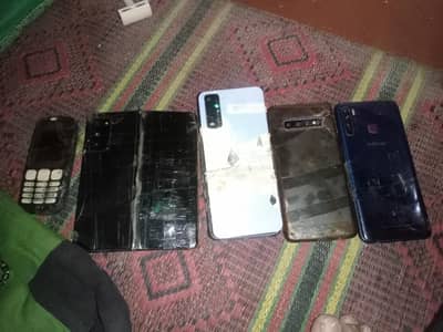 Samsung fold 2 Samsung s10+ vivo y20 Infinix s 5