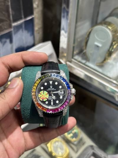 Custom Rolex Submariner "Rainbow" Aesthetic