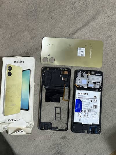 Samsung a06 complete parts without board and panel