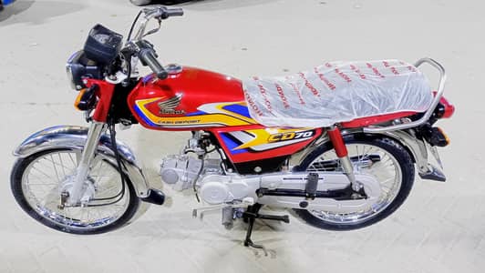 Honda CD-70 2025 model Karachi num 1st owner mint condition