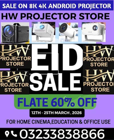 FULL HD 4K 8K ANDROID ORIGINAL MULIYMEDIA PROJECTOR CINEMA