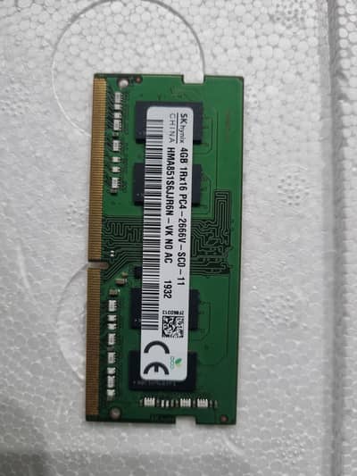 sk hynix 4gb DDR4 Ram original
