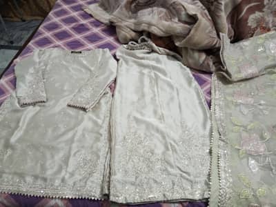fancy silk kameez and plazo