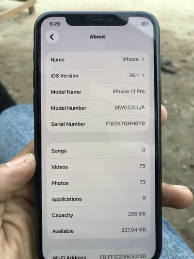 Iphone 11pro 256 gb