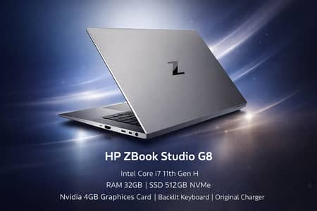 HP ZBook Studio G8 | Core i7 11th Gen H | 32GB RAM | 512GB NVMe | Nvid