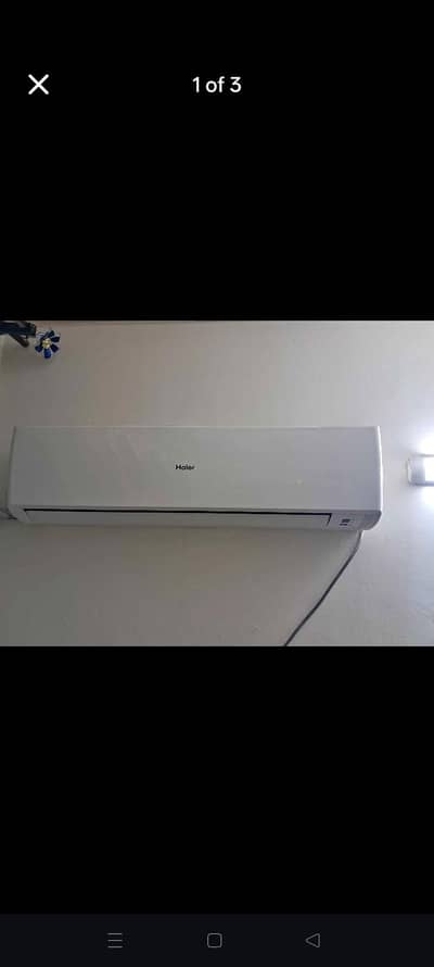 haier ac 1.5 ton R22 gas