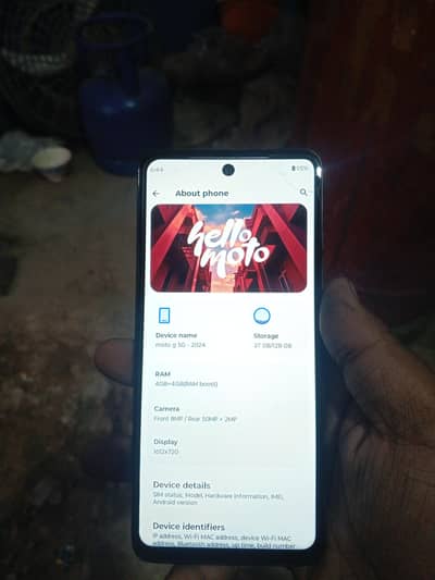 Motorola g5g 2024 non pta condition 10/10