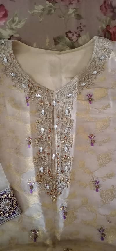 3 Piece Embroidered  Suit – Party Wear”