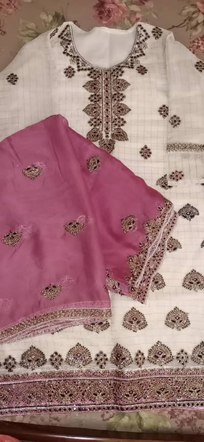 3 Piece Embroidered  Suit – Party Wear”