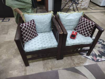 5 Seater Wooden Sofa Set