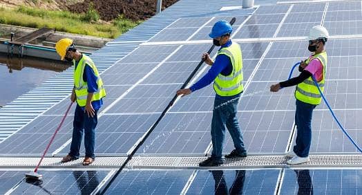 solar panal maintenance and cleaning