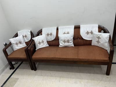 5 Seater Wooden Sofa Set