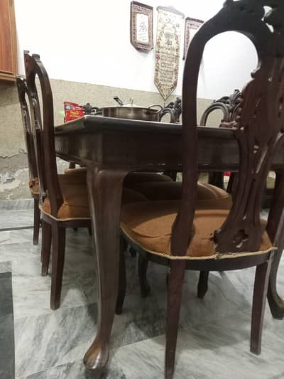 shesham wood dining table 6 seater