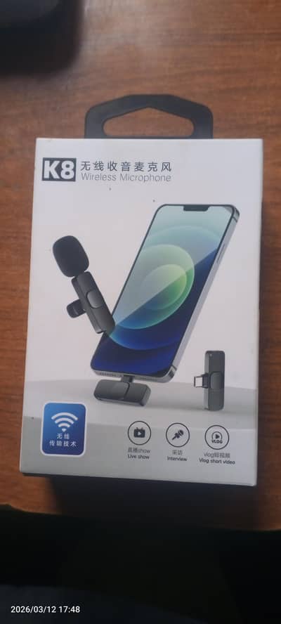 mic , tripod stand, ring light  stand, airpods for sale