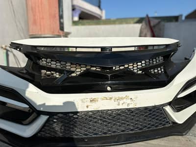civic X type R body kits with batman grill ' splitter' fc450 spoiler