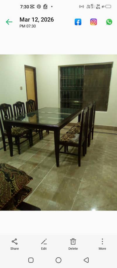 dining table with 6 chairs