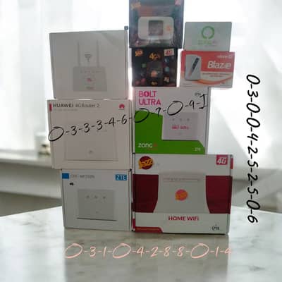 ZONG BOLT ULTRA huawei router zte router available