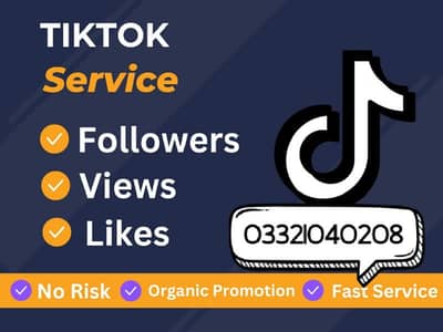 TikTok Facebook LinkedIn Twitter instagram Followers Likes Views