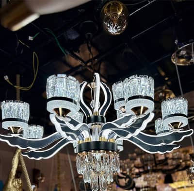 chandelier imported qualities & Walllights available  03214347408