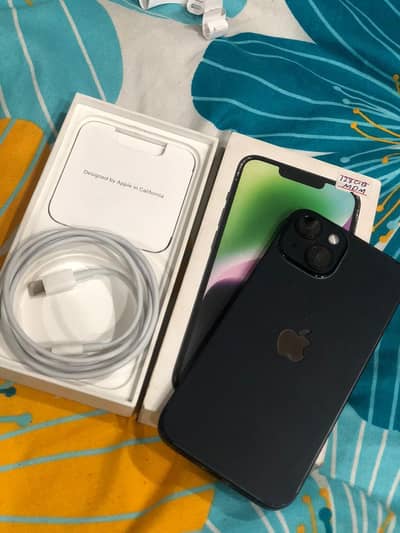 100% battery health  I phone 14 MDM With box  1 day use