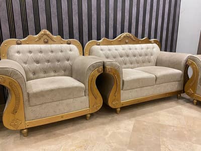 6 Seater Sofa set New Condition full