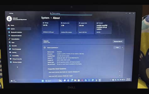 Dell inspiron 5570 i5 8th gen 2gb Gpu Powerful Gaming Laptop