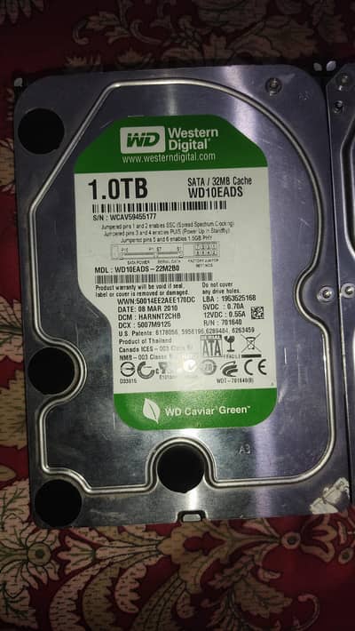 2x 1TB Western Digital Hard Drives (Desktop / CCTV) – SATA HDD