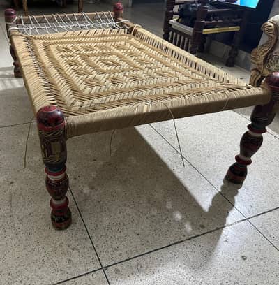 wooden charpai