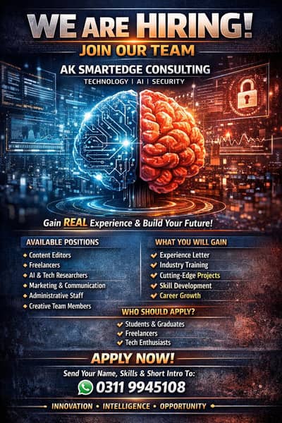 Internship Opportunity – Students & Fresh Graduates