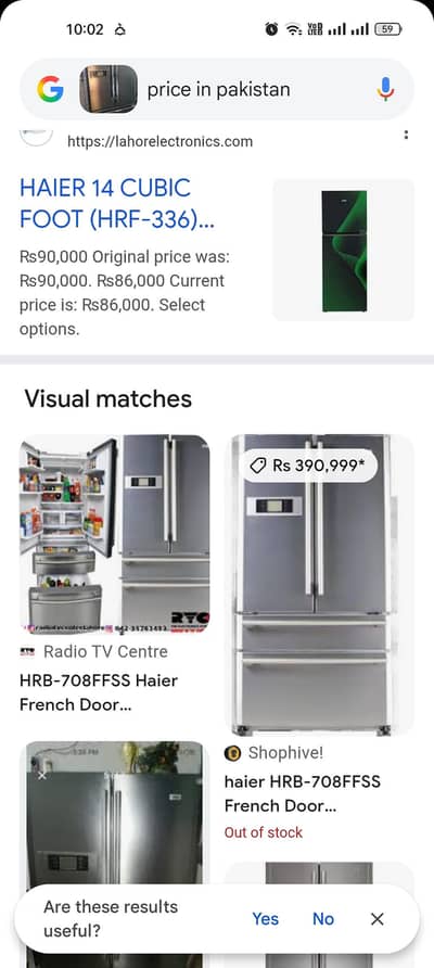 Haier double freezer