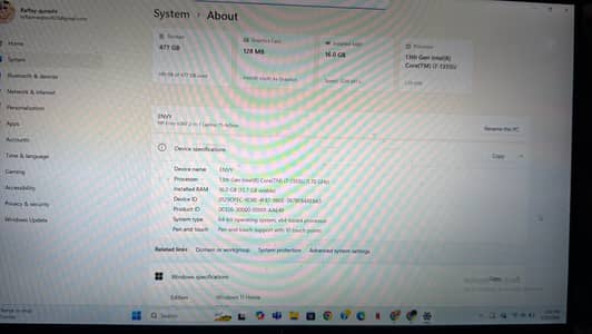 Hp envy 13 gen i7 intel evo 10/10