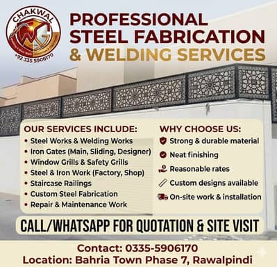 Iron Gates, Grills & Aluminium Windows - Bahria Town Phase 7