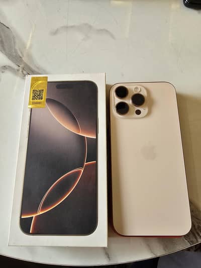 Iphone 16 pro max 256GB PTA Approved [Physical+Esim]