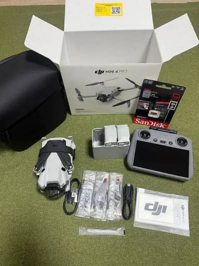 Dji Mini 4 pro with 3 batteries
