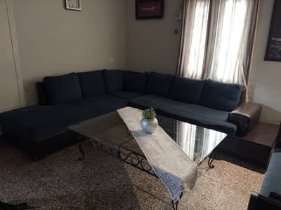 7 seater L shaped and 2 seater couch